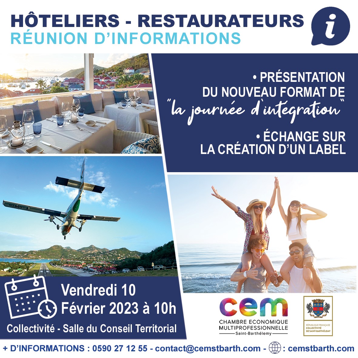 RÉUNION D'INFORMATION - HOTELIERS RESTAURATEURS 